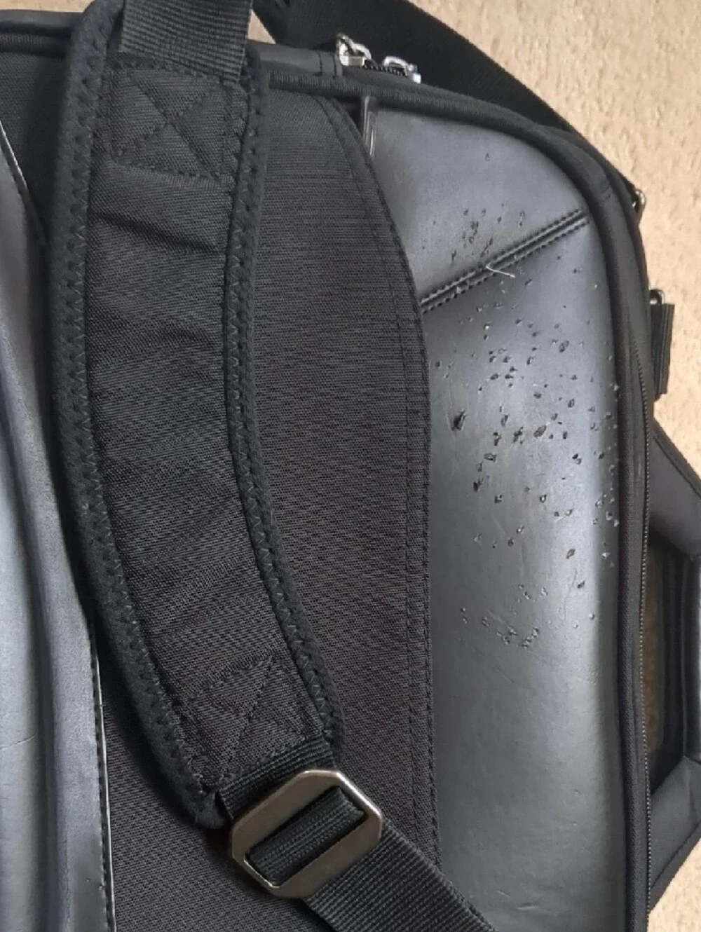Black Laptop Briefcase Shoulder Bag - Professional